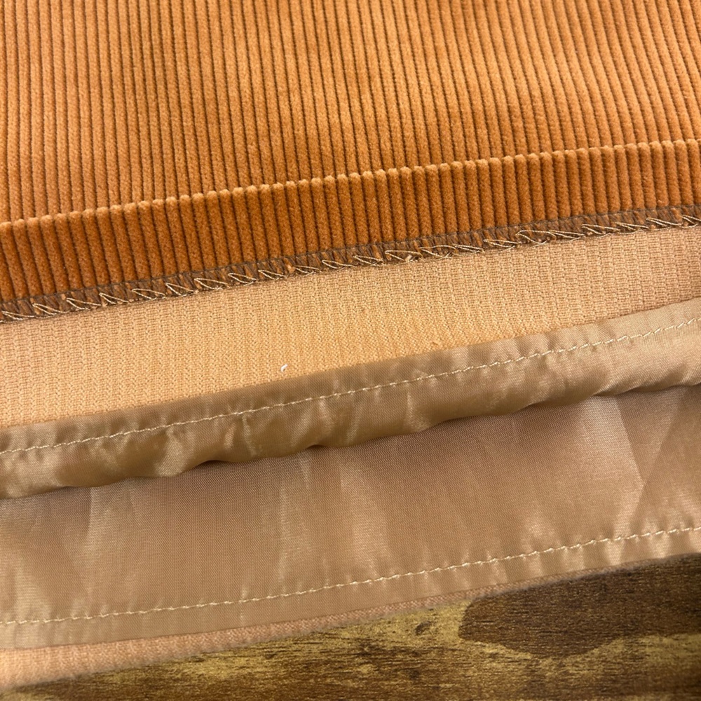 YVES SAINT LAURENT Variation VTG 80s 90s Corduroy Pencil Skirt Camel Brown EU 38 - Picture 11 of 16